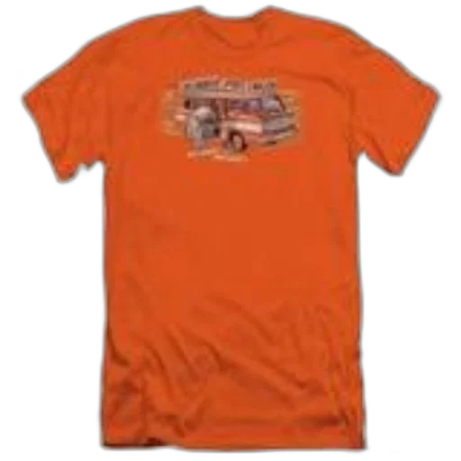 car, orange, t-shirt, features transparent PNG cut-out