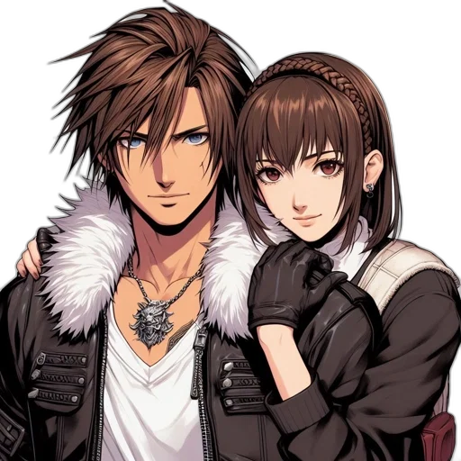 jacket, anime, pixel art, concept art transparent PNG cut-out