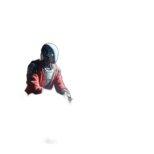 jacket, robot, creature, mask transparent PNG cut-out
