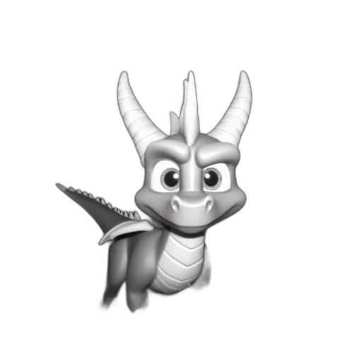 dragon, animal, creature, staff transparent PNG cut-out