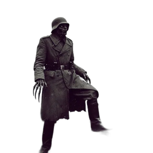 jacket, weapon, mask, staff transparent PNG cut-out