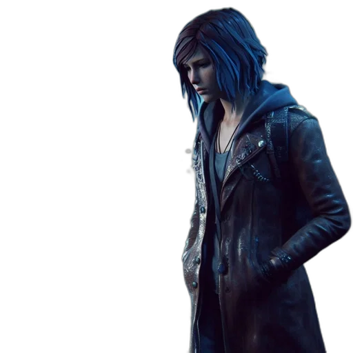 jacket, face, creature, concept art transparent PNG cut-out