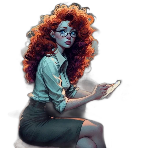 staff, crown, dress, hair transparent PNG cut-out
