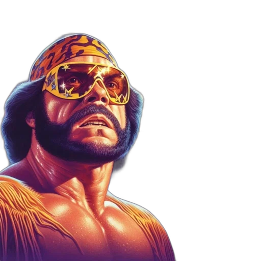comic book art, concept art, professional, wrestler transparent PNG cut-out