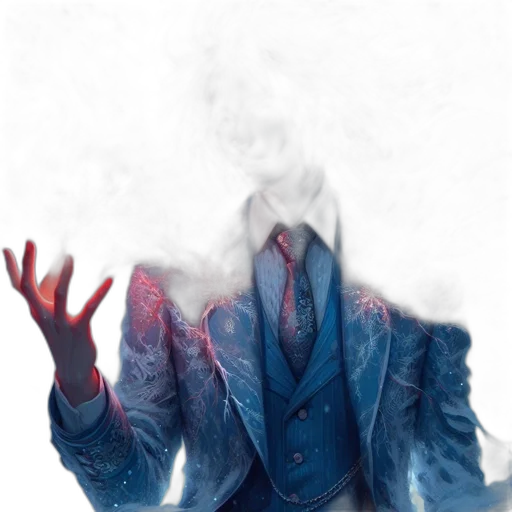 jacket, mask, face, staff transparent PNG cut-out