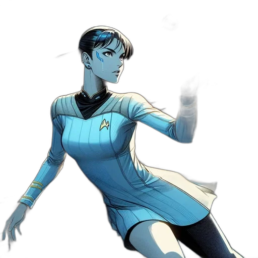staff, robot, dress, concept art transparent PNG cut-out