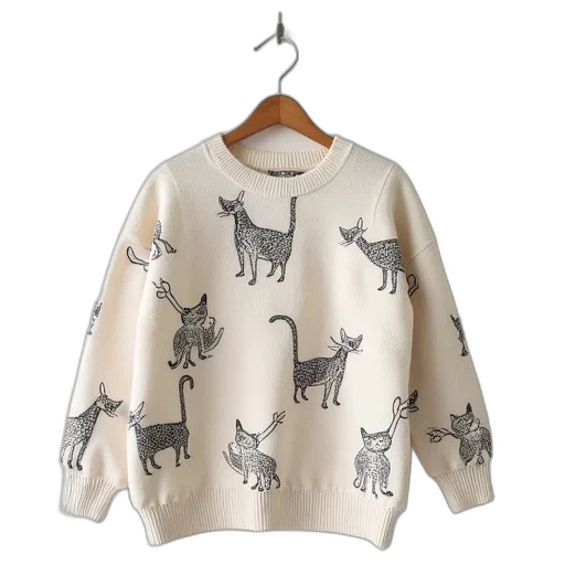 dress, jacket, cats, not transparent PNG cut-out