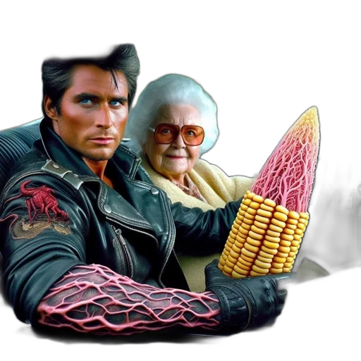 food, jacket, concept art, cyberpunk transparent PNG cut-out