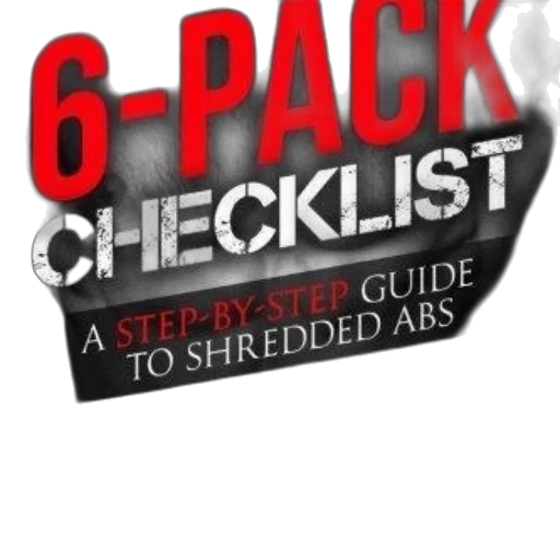 6-pack, checklist, step-by-step, guide transparent PNG cut-out