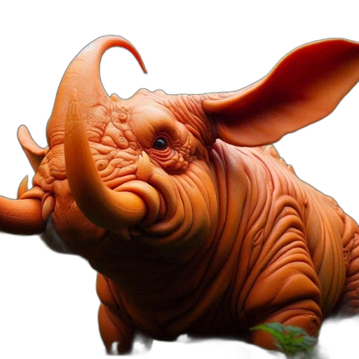 animal, creature, 3d render, photorealistic transparent PNG cut-out