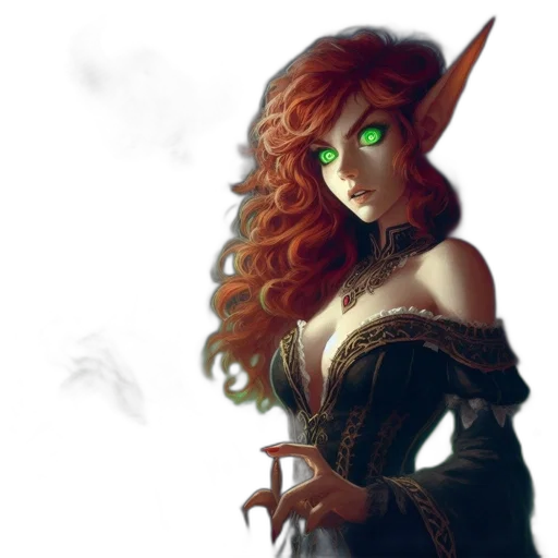staff, dress, dragon, mask transparent PNG cut-out