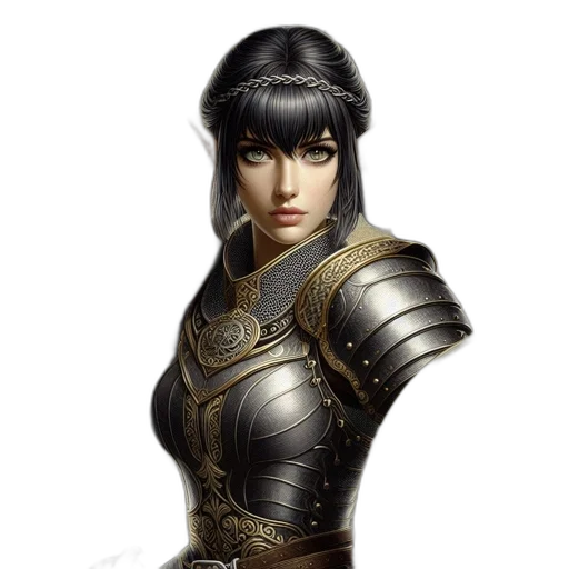 sword, face, jewelry, staff transparent PNG cut-out