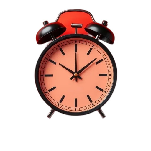 3d render, advertising, image, clock transparent PNG cut-out