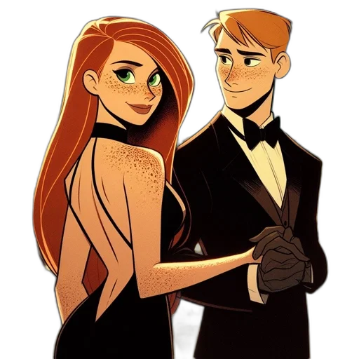 dress, cartoon, concept art, comic book art transparent PNG cut-out