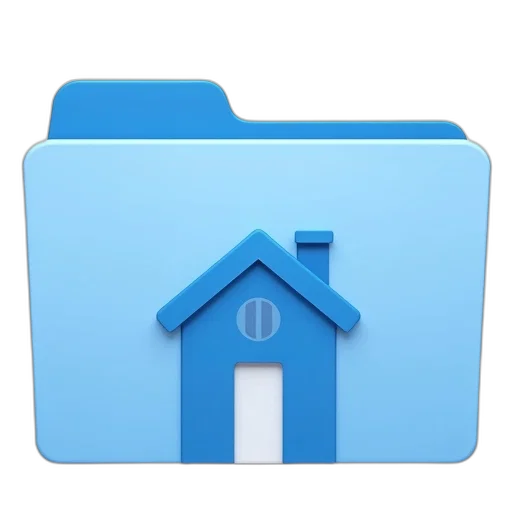building, furniture, 3d render, blue transparent PNG cut-out