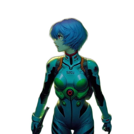 robot, jacket, concept art, comic book art transparent PNG cut-out