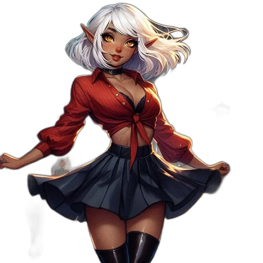 dress, fantasy art, concept art, anime transparent PNG cut-out