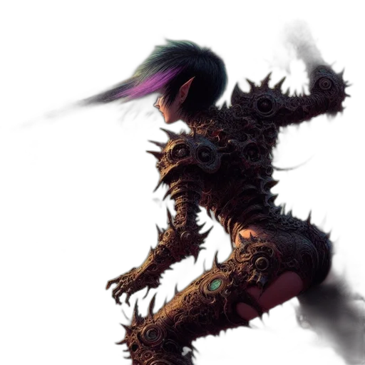 dragon, robot, weapon, creature transparent PNG cut-out