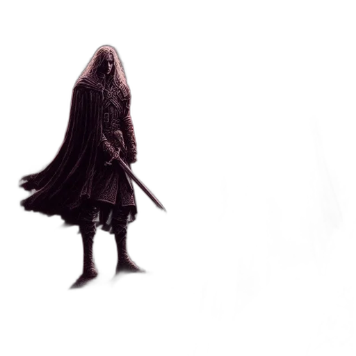 sword, creature, dress, mask transparent PNG cut-out