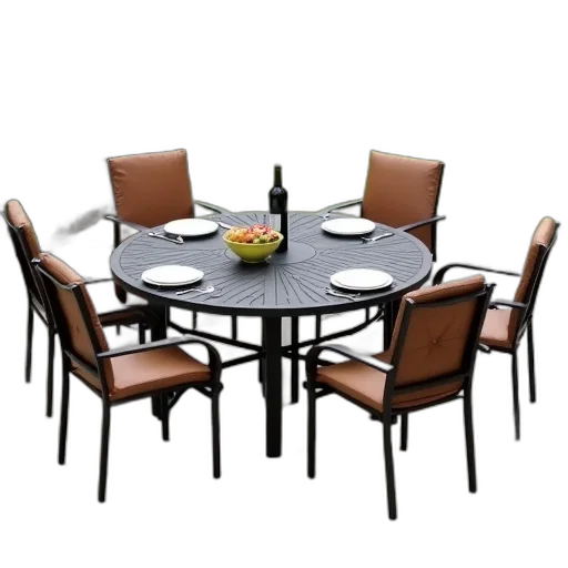 furniture, 3d render, round, outdoor transparent PNG cut-out
