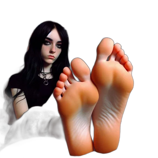 shoes, creature, face, photorealistic transparent PNG cut-out