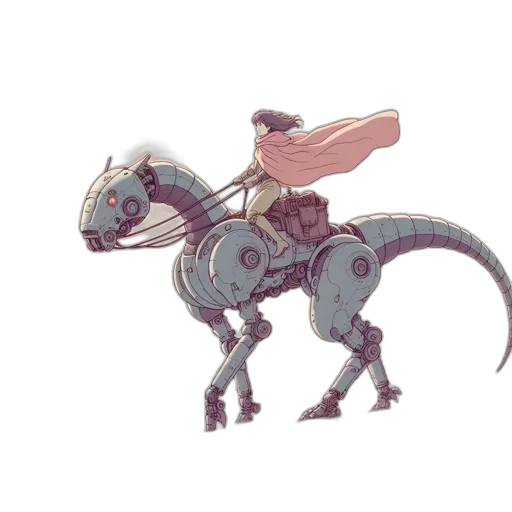dragon, robot, creature, animal transparent PNG cut-out