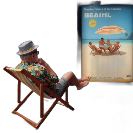 furniture, umbrella, concept art, 3d render transparent PNG cut-out