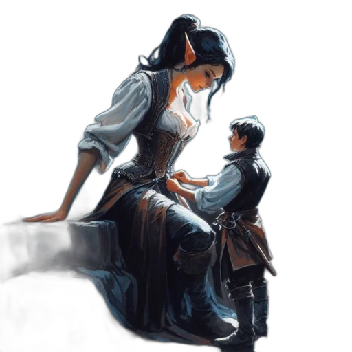 sword, concept art, oil painting, fantasy art transparent PNG cut-out