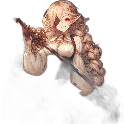 weapon, staff, dress, sword transparent PNG cut-out