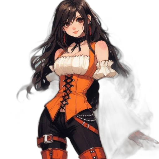 dress, weapon, staff, fantasy art transparent PNG cut-out