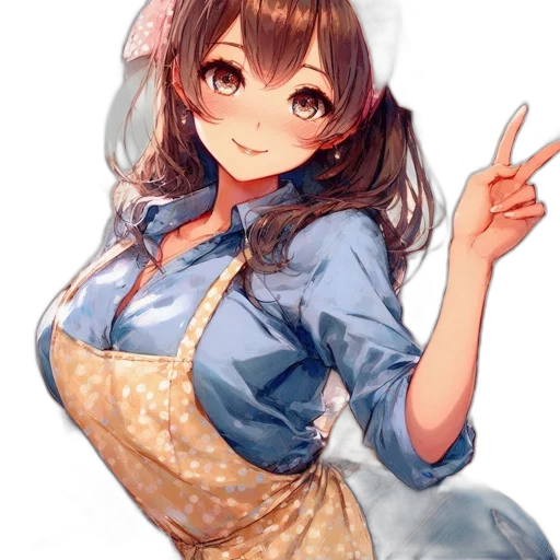 dress, staff, food, face transparent PNG cut-out