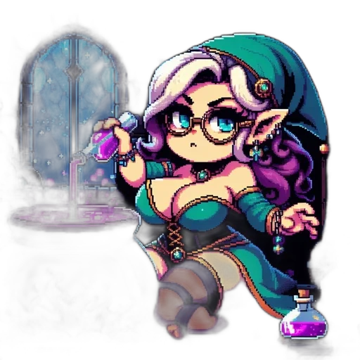 staff, pixel art, fantasy art, concept art transparent PNG cut-out