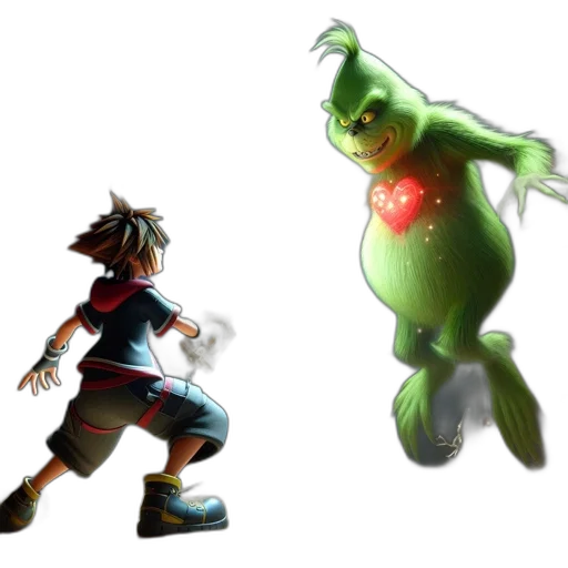 concept art, 3d render, animated, hero transparent PNG cut-out