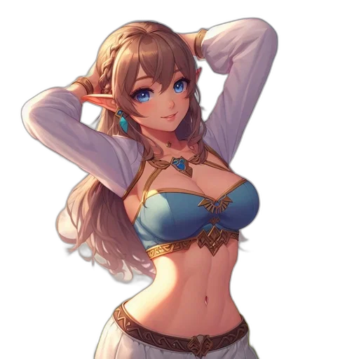 staff, dress, crown, weapon transparent PNG cut-out