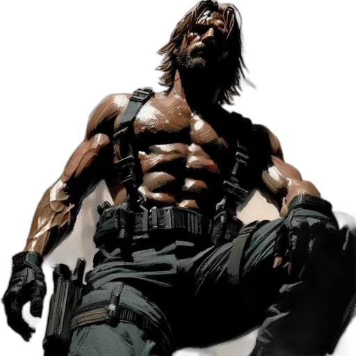 concept art, comic book art, 3d render, photorealistic transparent PNG cut-out