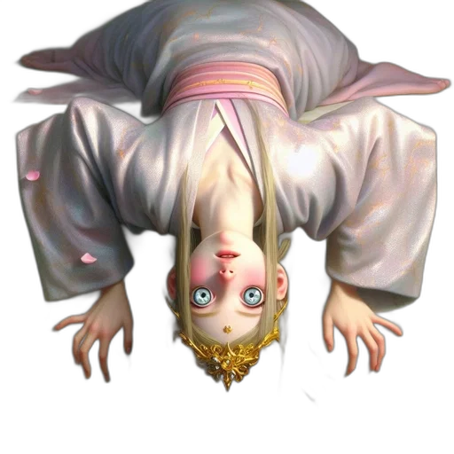 creature, face, crown, staff transparent PNG cut-out