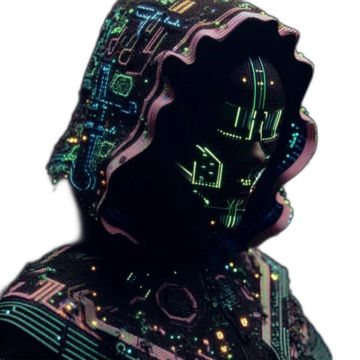 mask, robot, jacket, hat transparent PNG cut-out