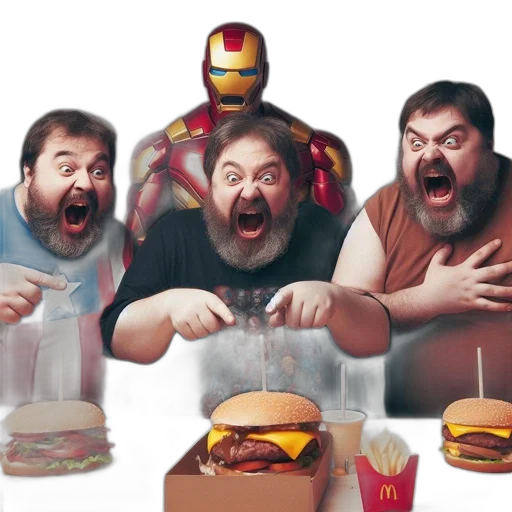 food, robot, concept art, comic book art transparent PNG cut-out
