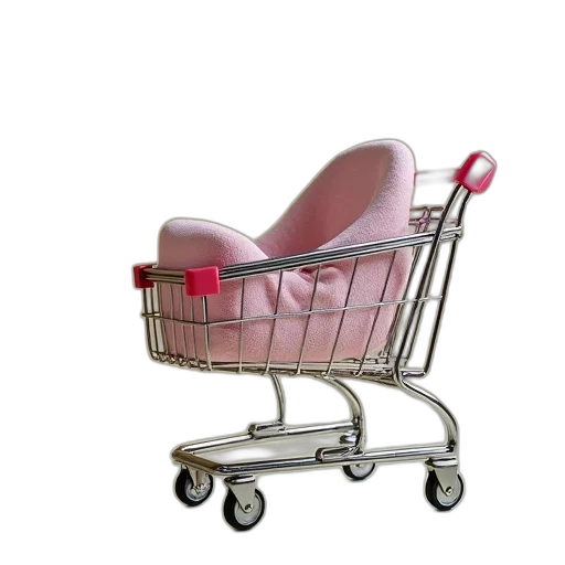 furniture, 3d render, baby, shopping transparent PNG cut-out