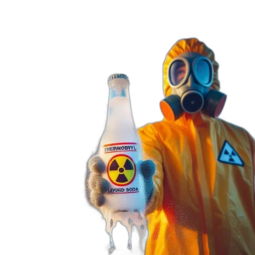 bottle, jacket, mask, concept art transparent PNG cut-out