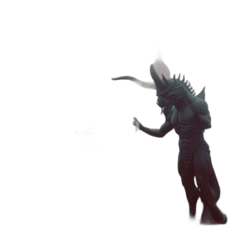 creature, dragon, animal, staff transparent PNG cut-out