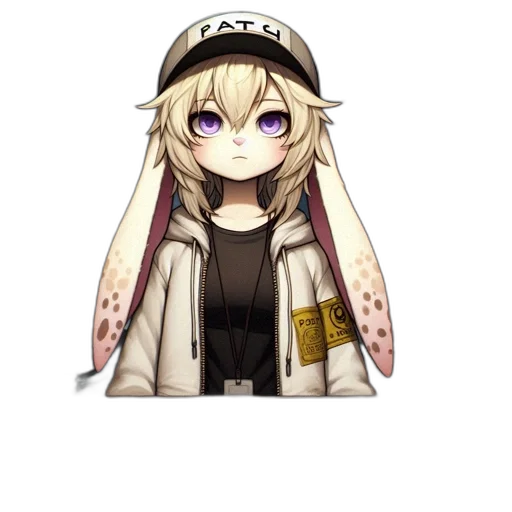 hat, jacket, staff, animal transparent PNG cut-out