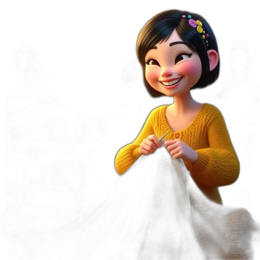 dress, jewelry, flower, staff transparent PNG cut-out
