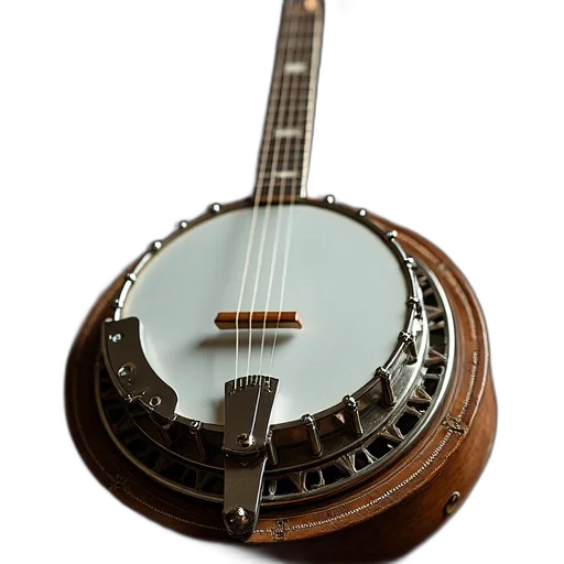 weapon, 3d render, photorealistic, banjo transparent PNG cut-out