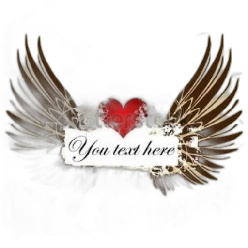 jewelry, vintage-style, graphic, wings transparent PNG cut-out