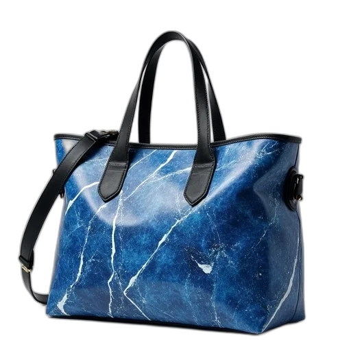 blue, marble, bag, black transparent PNG cut-out