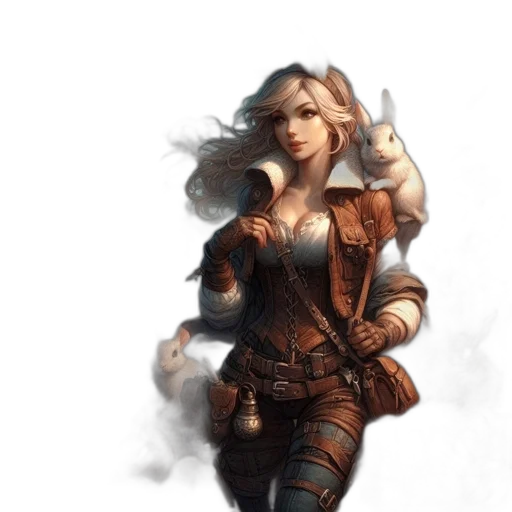 fantasy art, concept art, comic book art, pixel art transparent PNG cut-out