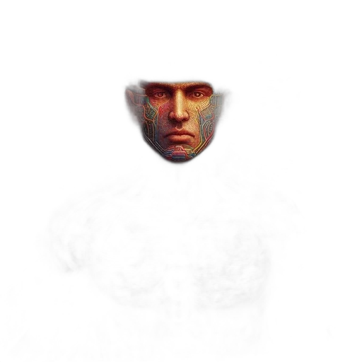 face, mask, robot, creature transparent PNG cut-out