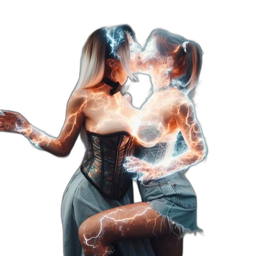 mask, dress, hair, creature transparent PNG cut-out