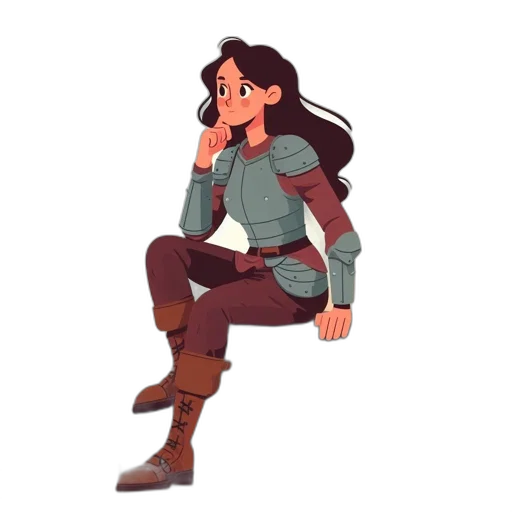 jacket, staff, pixel art, concept art transparent PNG cut-out